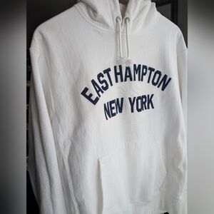 Vintage East Hampton New York White Hoodie